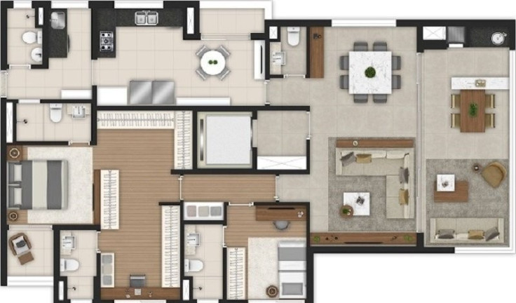 Imagem Apartamento com 3 Quartos à Venda, 141 m² em Brooklin Paulista - São Paulo