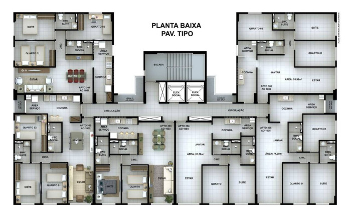 Imagem Apartamento à Venda, em Bairro Novo - Olinda Imagem Apartamento à Venda, em Bairro Novo - Olinda