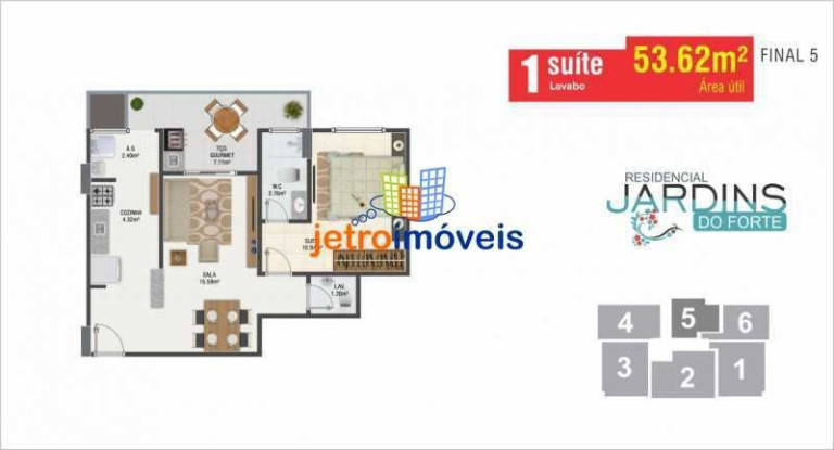 Imagem Apartamento à Venda, 54 m² em Canto Do Forte - Praia Grande Imagem Apartamento à Venda, 54 m² em Canto Do Forte - Praia Grande