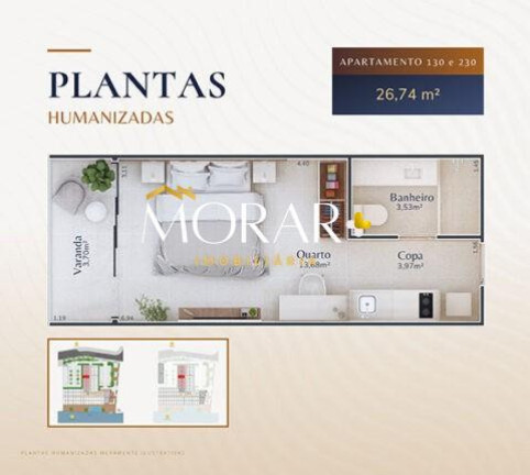 Imagem Apartamento com 1 Quarto à Venda, 26 m² em Passagem - Cabo Frio