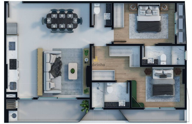 Apartamento com 2 Quartos à Venda, 90 m² em Perequê - Porto Belo