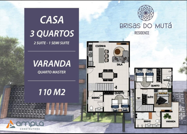 Imagem Casa com 3 Quartos à Venda, 110 m² em Porto Seguro