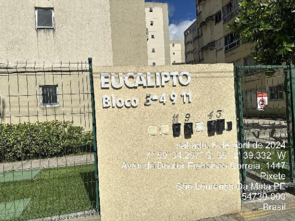 Apartamento com 2 Quartos à Venda, 49 m² em Muribara - Sao Lourenco Da Mata