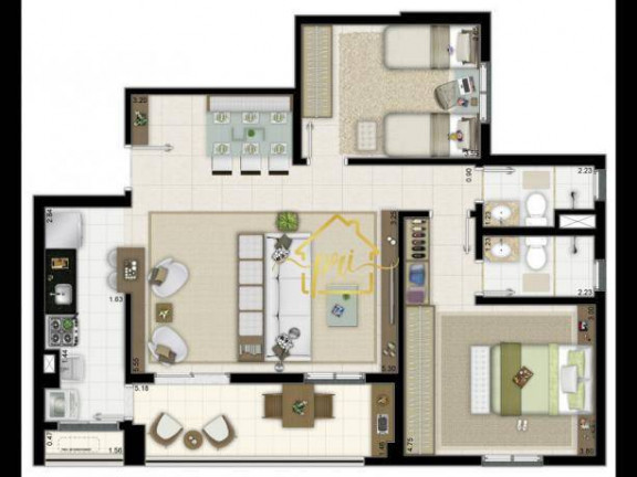 Imagem Apartamento com 3 Quartos à Venda, 84 m² em Marapé - Santos Imagem Apartamento com 3 Quartos à Venda, 84 m² em Marapé - Santos