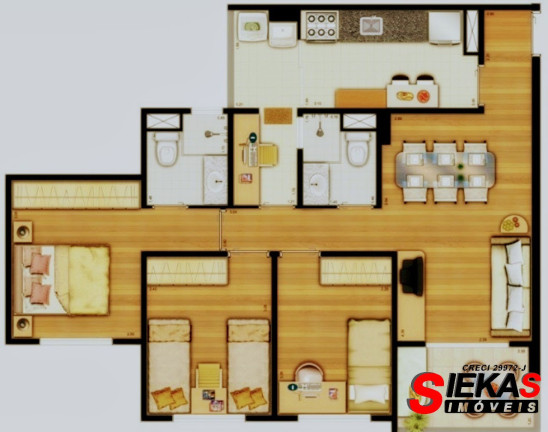 Apartamento com 2 Quartos à Venda, 70 m² em Maranhão - São Paulo