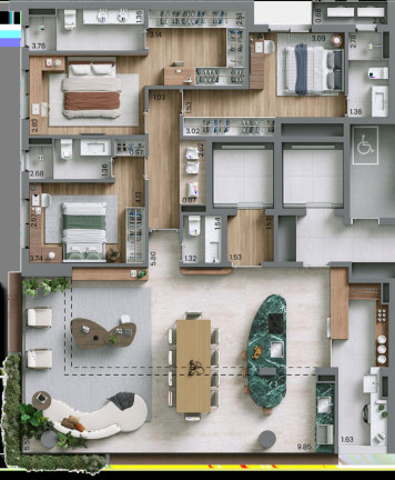 Imagem Apartamento com 3 Quartos à Venda, 266 m² em Campo Belo - São Paulo Imagem Apartamento com 3 Quartos à Venda, 266 m² em Campo Belo - São Paulo