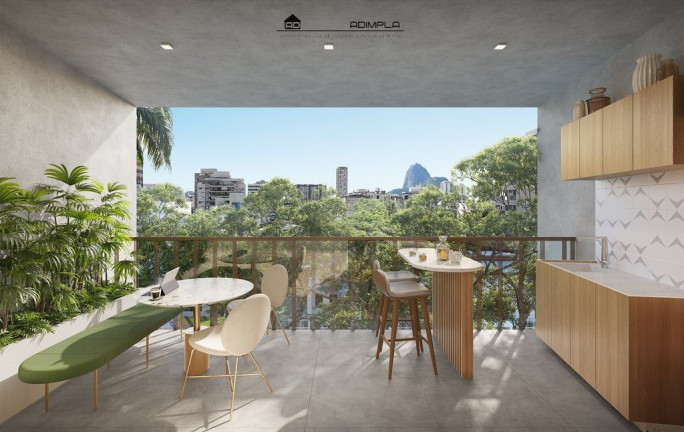 Imagem Imóvel com 1 Quarto à Venda, 32 m² em Humaitá - Rio De Janeiro