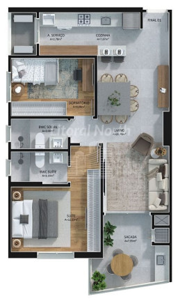 Imagem Apartamento com 2 Quartos à Venda, 77 m² em Centro - Itajaí Imagem Apartamento com 2 Quartos à Venda, 77 m² em Centro - Itajaí