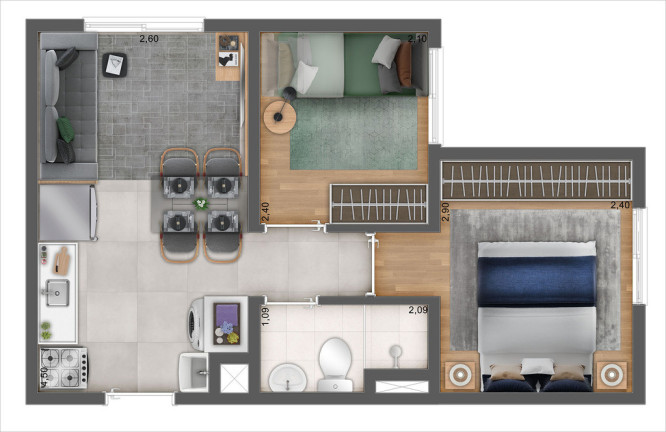 Imagem Apartamento com 2 Quartos à Venda, 32 m² em Parque Novo Mundo - São Paulo Imagem Apartamento com 2 Quartos à Venda, 32 m² em Parque Novo Mundo - São Paulo