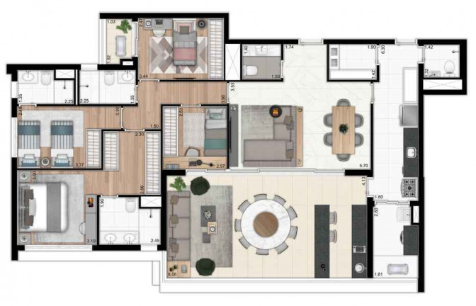 Imagem Apartamento com 3 Quartos à Venda, 120 m² em Vila Dom Pedro I - São Paulo