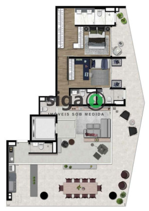 Imagem Apartamento com 2 Quartos à Venda, 156 m² em Vila Olímpia - São Paulo