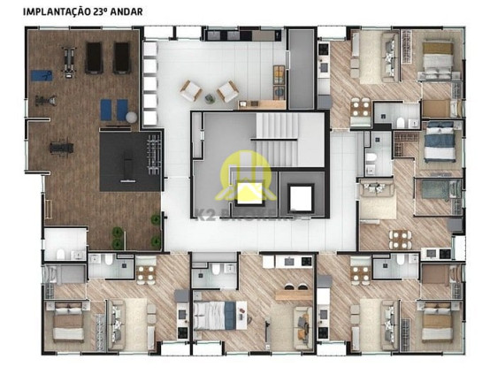 Imagem Apartamento com 2 Quartos à Venda, 33 m² em Centro - Curitiba Imagem Apartamento com 2 Quartos à Venda, 33 m² em Centro - Curitiba