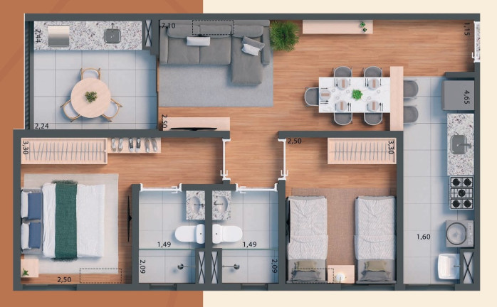 Imagem Imóvel com 2 Quartos à Venda, 62 m² em Terras De Santa Martha - Ribeirão Preto Imagem Imóvel com 2 Quartos à Venda, 62 m² em Terras De Santa Martha - Ribeirão Preto