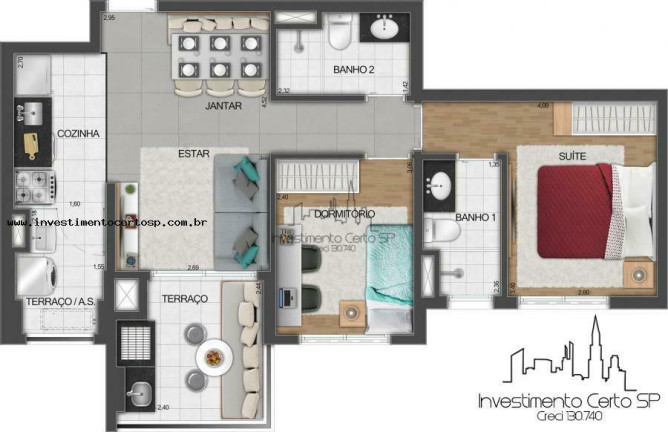 Imagem Apartamento com 2 Quartos à Venda, 62 m² em Perdizes - São Paulo