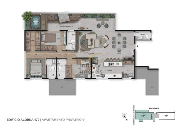 Imagem Apartamento com 3 Quartos à Venda, 125 m² em Serra - Belo Horizonte