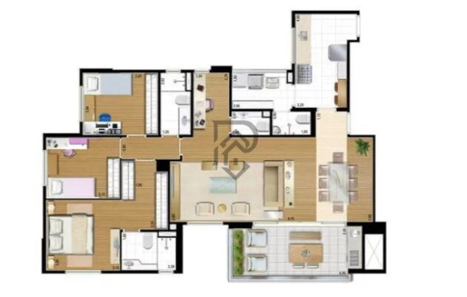 Imagem Apartamento com 3 Quartos à Venda, 123 m² em Campo Belo - São Paulo