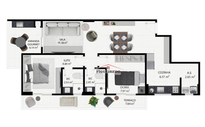 Imagem Apartamento com 2 Quartos à Venda, 73 m² em Guilhermina - Praia Grande