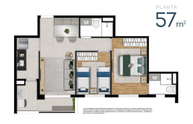 Imagem Apartamento com 3 Quartos à Venda, 70 m² em Ferreira - São Paulo