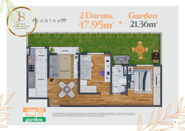 Imagem Apartamento com 2 Quartos à Venda, 47 m² em Saltinho - Paulínia