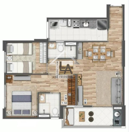 Imagem Apartamento com 2 Quartos à Venda, 69 m² em Vila Andrade - São Paulo