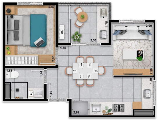 Imagem Apartamento com 2 Quartos à Venda, 40 m² em Tatuapé - São Paulo Imagem Apartamento com 2 Quartos à Venda, 40 m² em Tatuapé - São Paulo