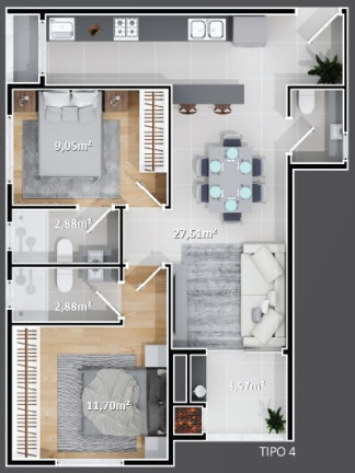Imagem Apartamento com 2 Quartos à Venda, 64 m² em Nações - Balneário Camboriú Imagem Apartamento com 2 Quartos à Venda, 64 m² em Nações - Balneário Camboriú