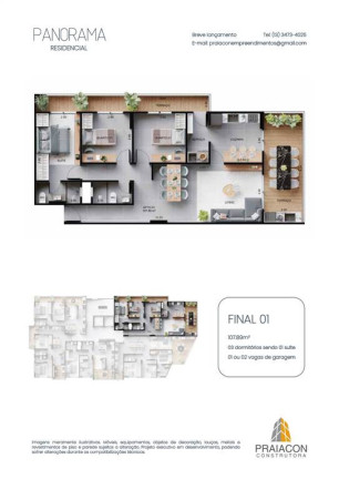 Imagem Apartamento com 3 Quartos à Venda, 108 m² em Solemar - Praia Grande