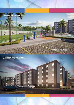 Apartamento com 2 Quartos à Venda,  em Papagaio - Feira De Santana