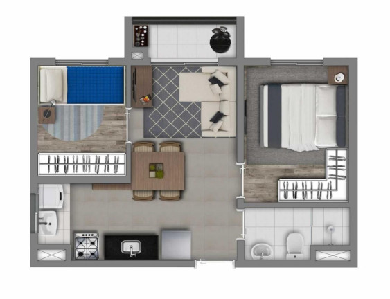 Imagem Imóvel com 2 Quartos à Venda, 36 m² em Vila Prudente - São Paulo