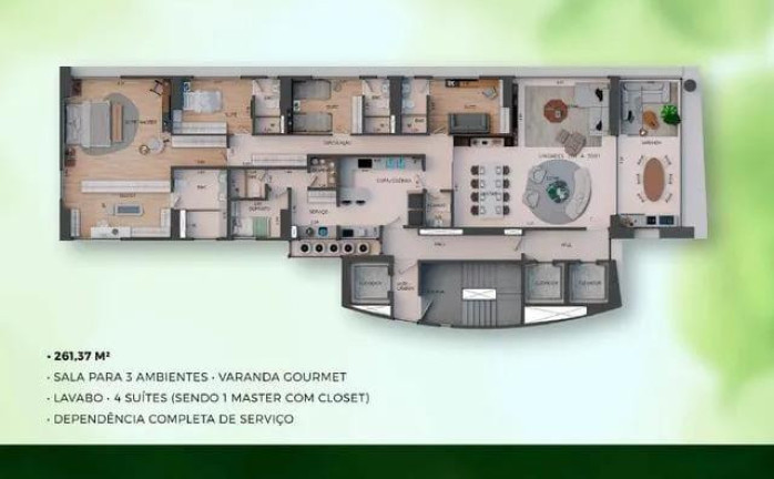 Imagem Imóvel com 4 Quartos à Venda, 261 m² em Parnamirim - Recife