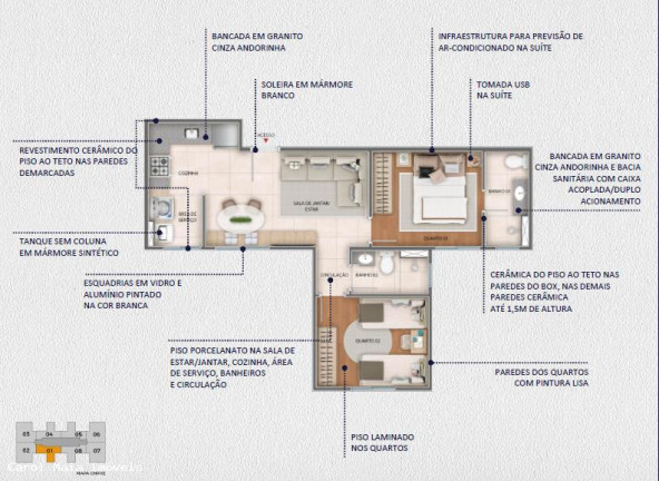 Imagem Apartamento com 2 Quartos à Venda, 47 m² em Palmeiras - Belo Horizonte