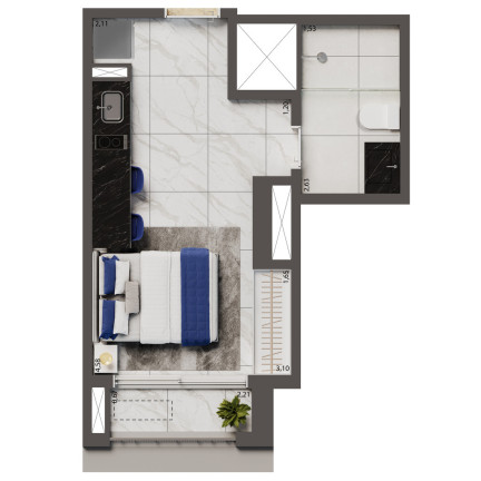 Imagem Apartamento com 1 Quarto à Venda, 34 m² em Ipiranga - São Paulo