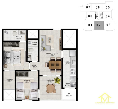 Imagem Apartamento com 2 Quartos à Venda, 57 m² em Suacu - Aracruz
