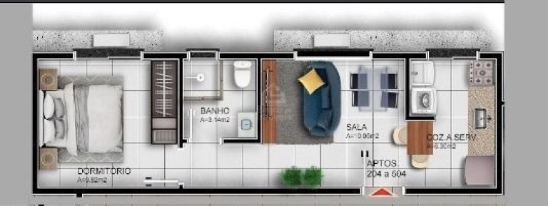 Imagem Apartamento com 1 Quarto à Venda, 36 m² em Camobi - Santa Maria Imagem Apartamento com 1 Quarto à Venda, 36 m² em Camobi - Santa Maria