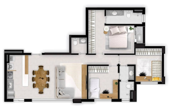 Imagem Apartamento com 3 Quartos à Venda, 88 m² em Serrinha - Goiânia Imagem Apartamento com 3 Quartos à Venda, 88 m² em Serrinha - Goiânia