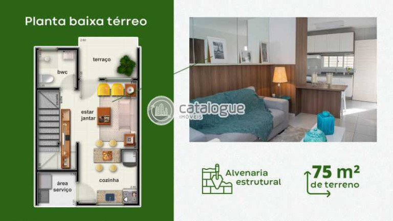 Imagem Casa de Condomínio com 2 Quartos à Venda, 65 m² em Liberdade - Parnamirim Imagem Casa de Condomínio com 2 Quartos à Venda, 65 m² em Liberdade - Parnamirim