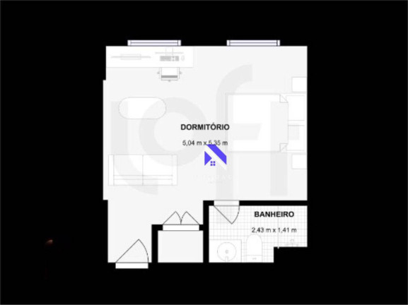 Imagem Studio com 1 Quarto à Venda, 27 m² em Moema - São Paulo