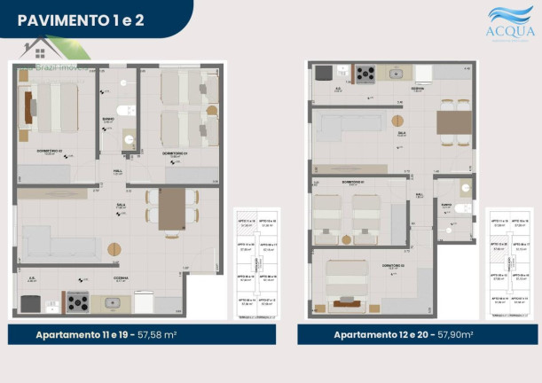 Imagem Apartamento com 2 Quartos à Venda, 57 m² em Chácaras - Bertioga Imagem Apartamento com 2 Quartos à Venda, 57 m² em Chácaras - Bertioga