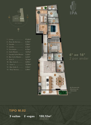 Imagem Apartamento com 3 Quartos à Venda, 126 m² em Fazenda - Itajaí