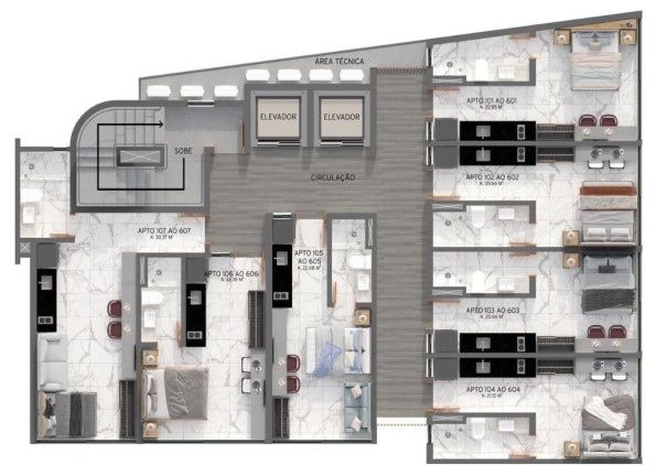 Imagem Apartamento com 1 Quarto à Venda, 22 m² em Tambaú - João Pessoa Imagem Apartamento com 1 Quarto à Venda, 22 m² em Tambaú - João Pessoa