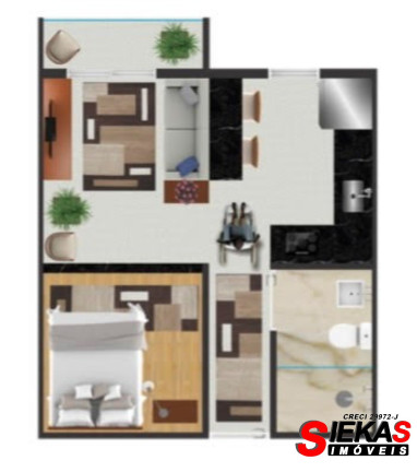 Imagem Apartamento com 1 Quarto à Venda, 35 m² em Vila Corberi - São Paulo