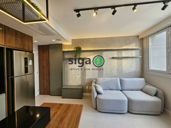 Apartamento com 1 Quarto para Alugar, 38 m² em Brooklin - São Paulo