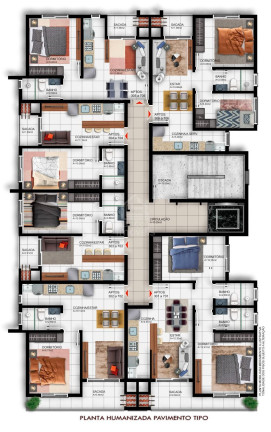 Apartamento com 1 Quarto à Venda, 35 m² em Camobi - Santa Maria