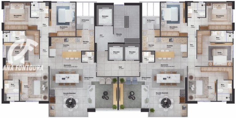 Imagem Apartamento com 4 Quartos à Venda, 146 m² em Centro - Balneário Camboriú Imagem Apartamento com 4 Quartos à Venda, 146 m² em Centro - Balneário Camboriú