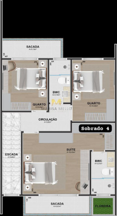 Imagem Sobrado com 3 Quartos à Venda,  em Centro - Pinhais