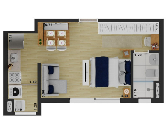 Imagem Imóvel com 1 Quarto à Venda, 29 m² em Mooca - São Paulo