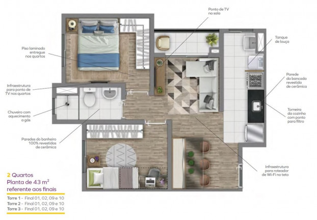 Imagem Apartamento com 2 Quartos à Venda, 42 m² em Jardim Pirituba - São Paulo