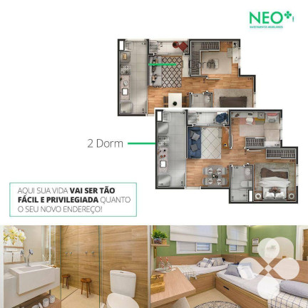 Imagem Imóvel com 2 Quartos à Venda, 38 m² em Catiapoã - São Vicente Imagem Imóvel com 2 Quartos à Venda, 38 m² em Catiapoã - São Vicente