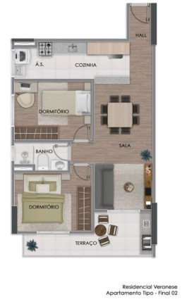 Imagem Apartamento com 2 Quartos à Venda, 58 m² em Aviação - Praia Grande Imagem Apartamento com 2 Quartos à Venda, 58 m² em Aviação - Praia Grande