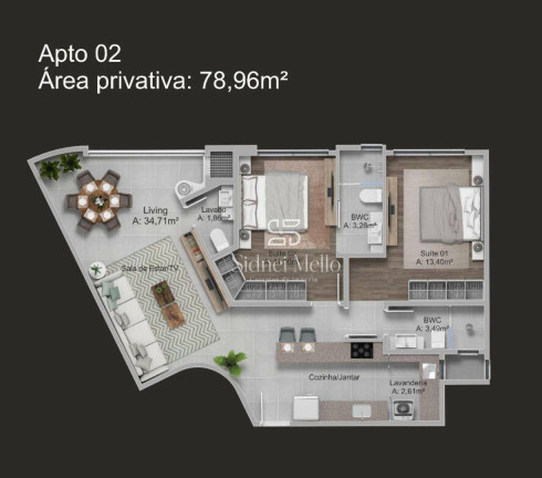 Imagem Cobertura com 3 Quartos à Venda, 166 m² em Praia Dos Amores - Balneário Camboriú